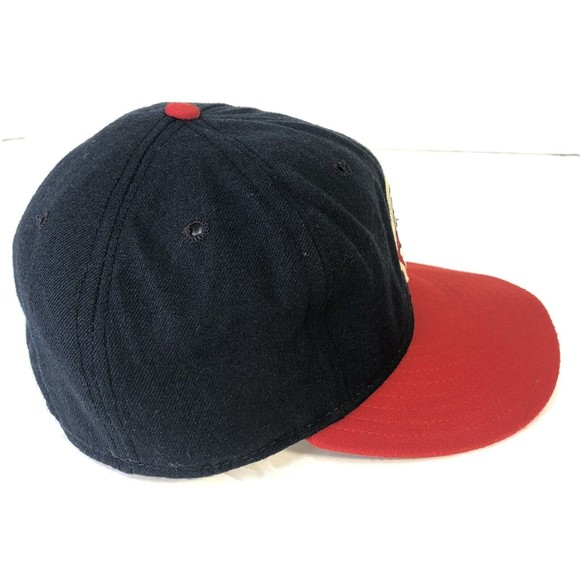 Vintage Cleveland Indians New Era Hat Pro Model USA Chief Wahoo Fitted Sz 7 1/4 - Picture 4 of 10